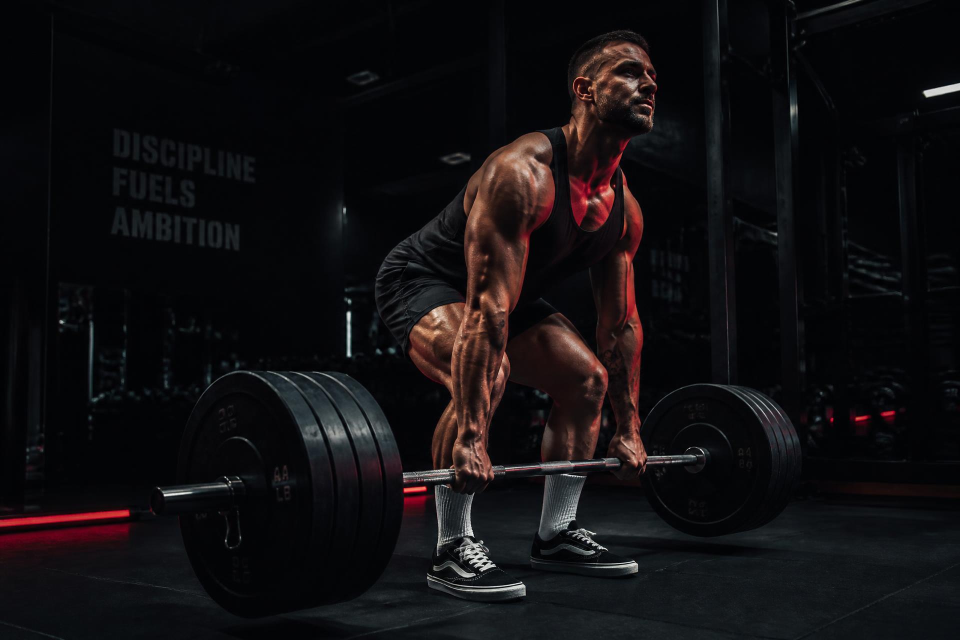 Athlete training with a barbell at JPL Fitness